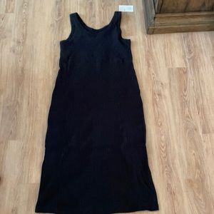 A new day ribbed black tank dress